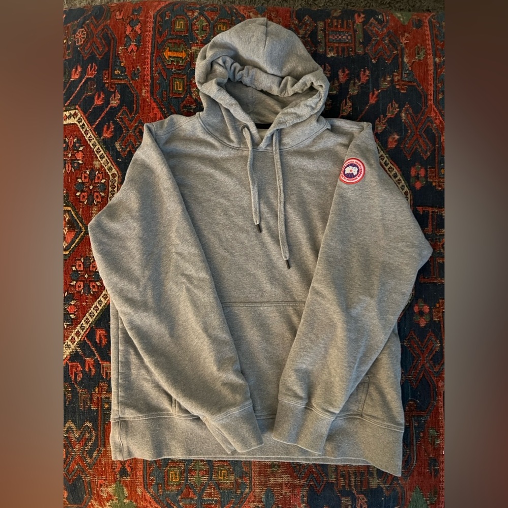 Canada Goose Sweatshirt Pullover Hoodie Stone Heather Gray Men’s Large. Exc Cond